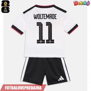 Lacne Dětský Futbalové dres Nemecko Nick Woltemade #11 MS 2026 Krátky Rukáv - Domáci (+ trenírky)